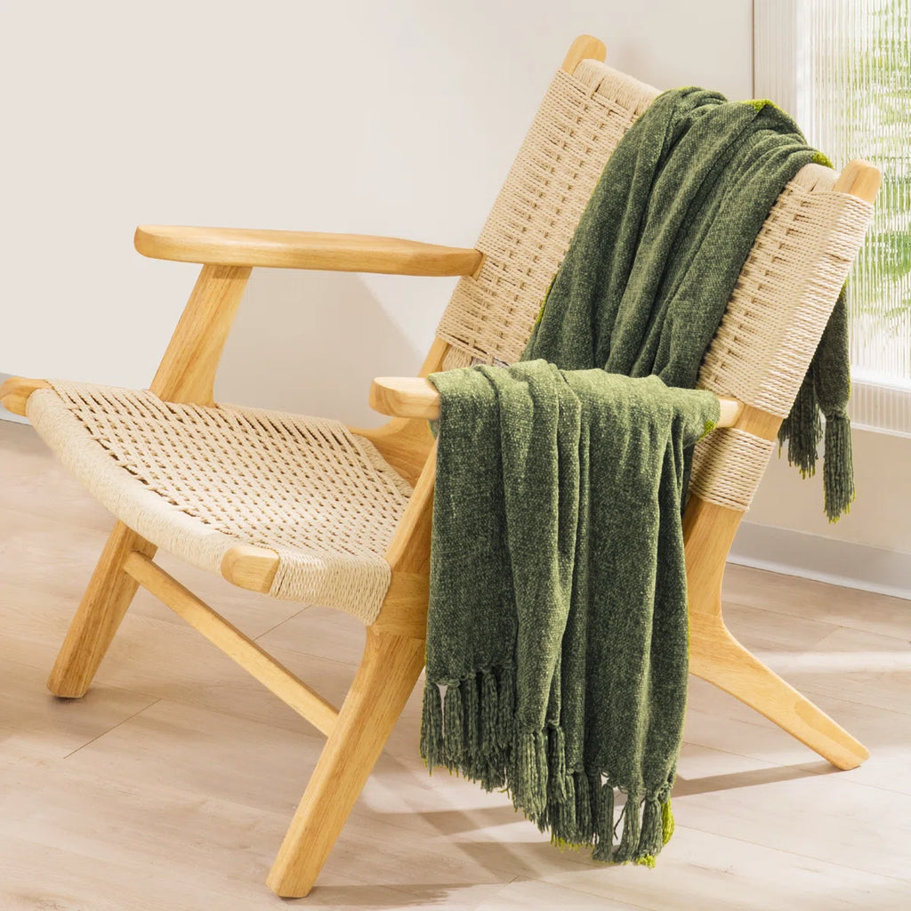 Soft Chenille Throw Blanket