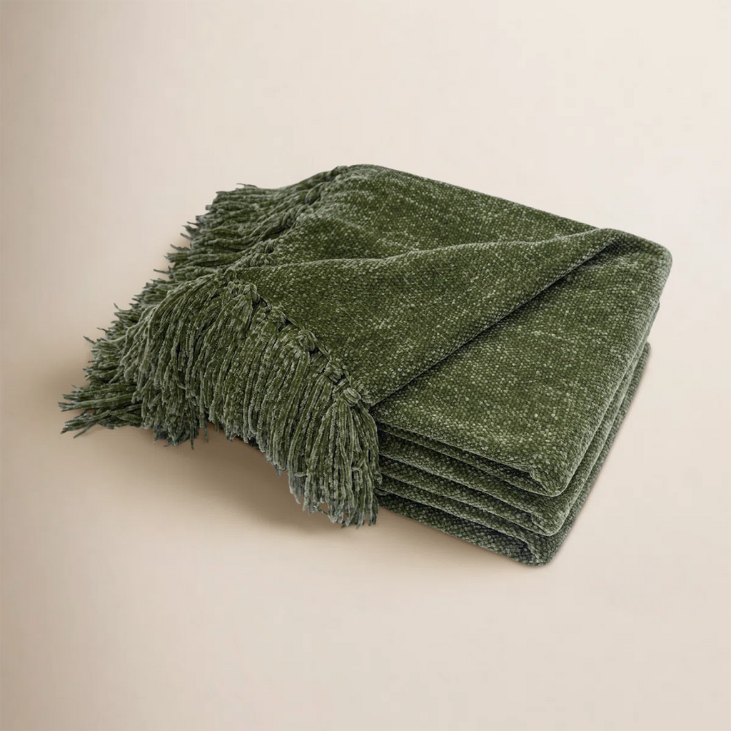 Soft Chenille Throw Blanket