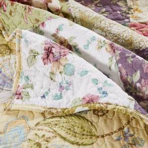 Blooming Prairie 100% Cotton Patchwork Reversible Throw