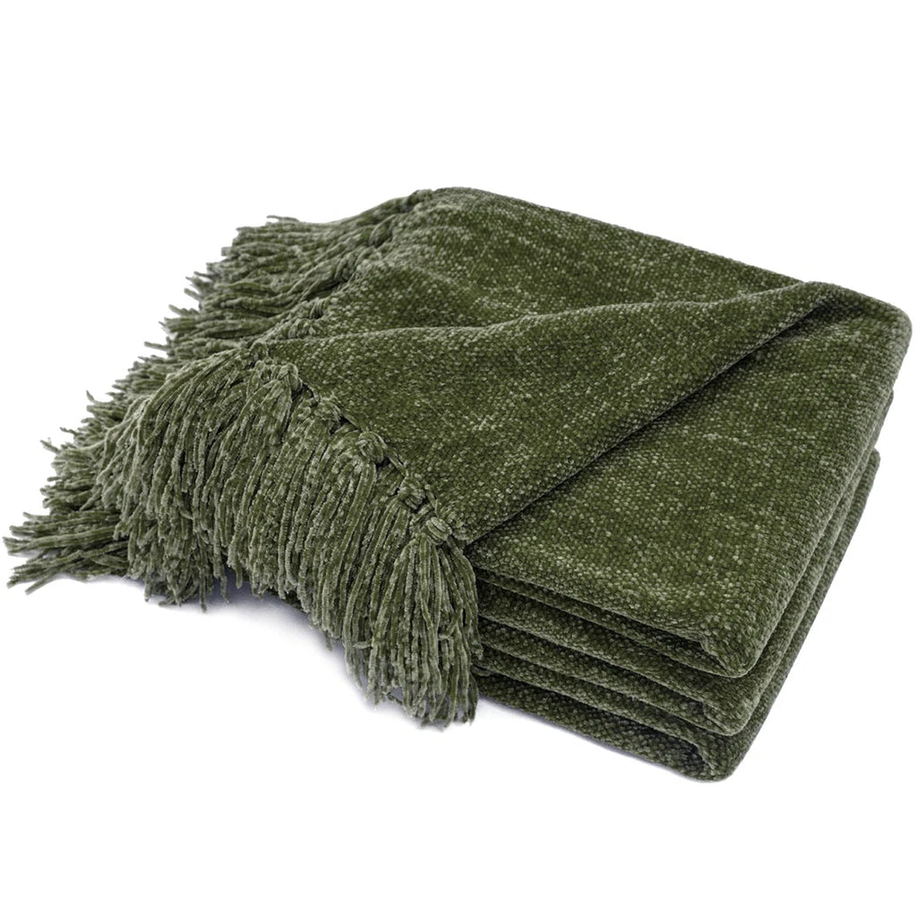 Soft Chenille Throw Blanket
