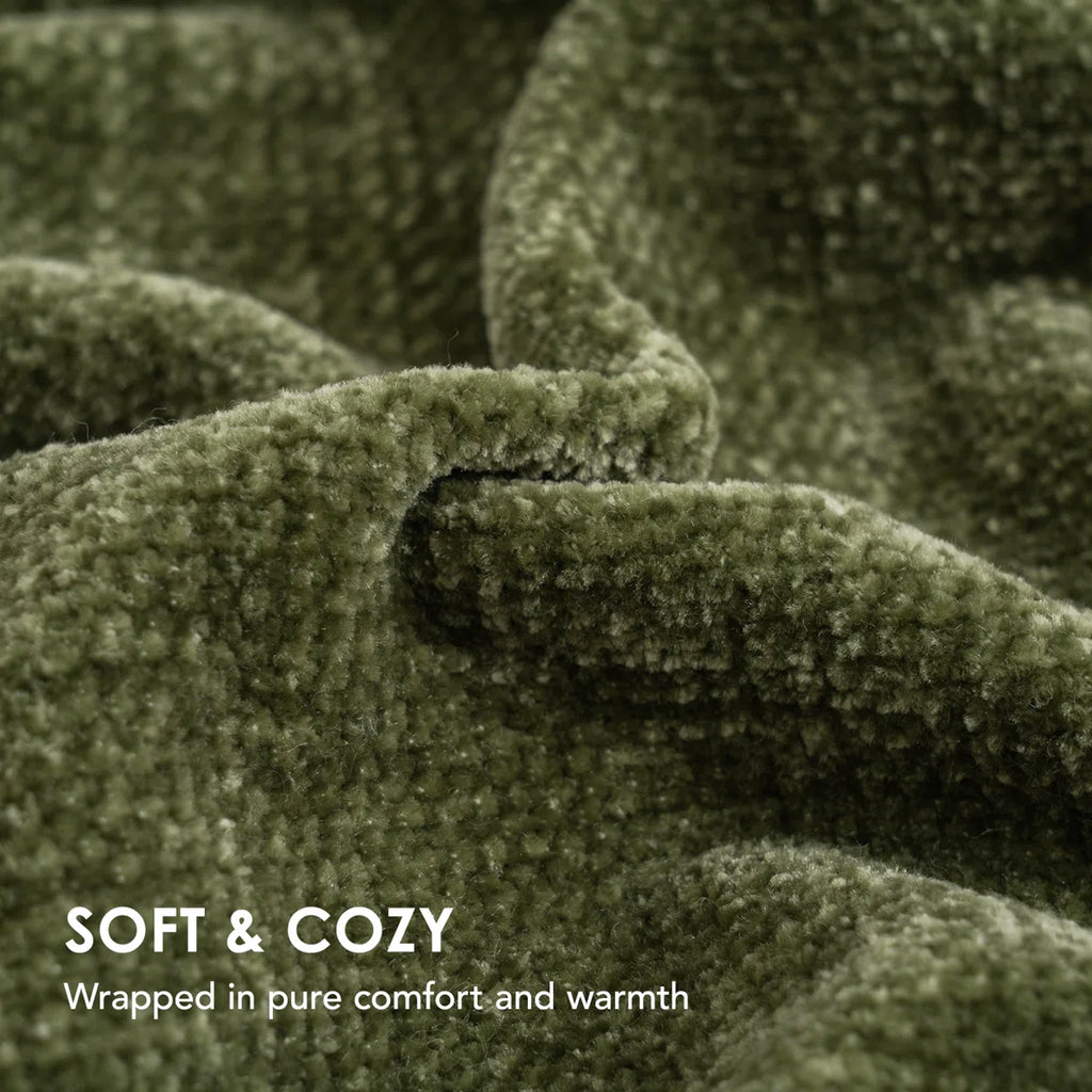 Soft Chenille Throw Blanket
